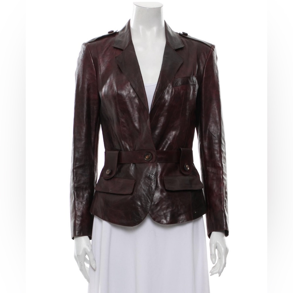 BEAUTIFUL Leather Burberry Jacket